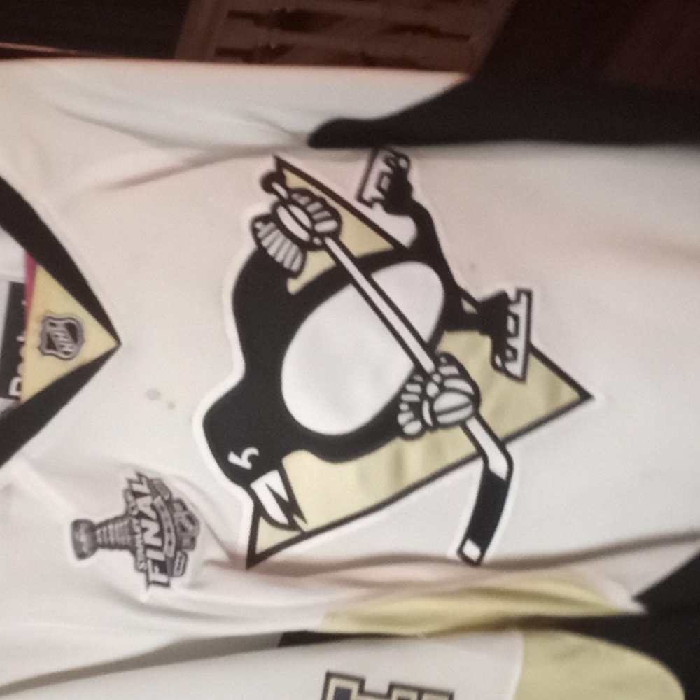 Kris kunitz jersey, Stanley cup final patch, never been washed, needs cleaned up
